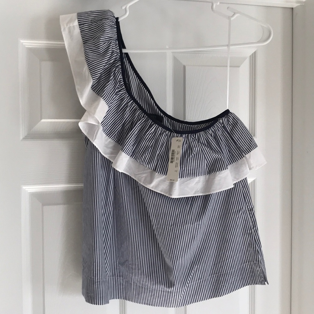J. Crew with tag, off shoulder top
